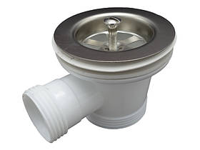 Випуск різьбовий 11/2" (сітка н/ж Ø70мм) з переливом MILLZ  1/150