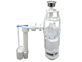 Зливний комплект: двокноп.мех.зливу та налив.клапан з бок.підвед., 1/2" MILLZ 1/30