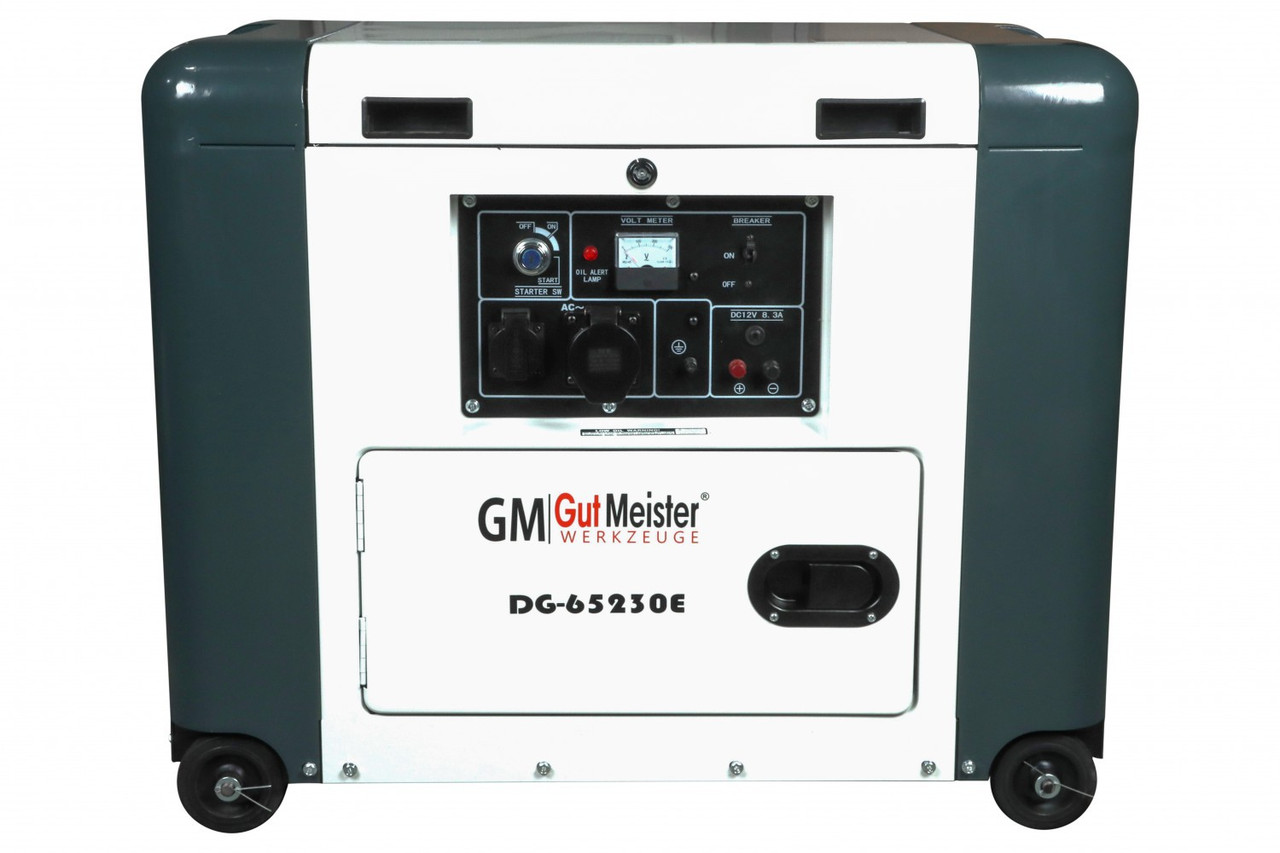 Генератор дизельний GUT MEISTER 6.5/7 кВт 230V AVR однофазний електро-запуск/авто-запуск до 16 годин роботи