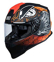 Мотошолом Origine Dinamo Fighter Fluo Red Black Matt