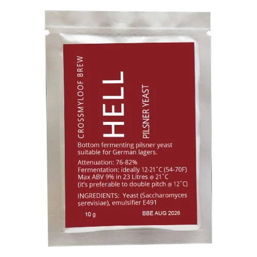 Пивні дріжджі Hell yeast для лагерних стилів - Crossmyloof brew - Велика Британія, фото 1