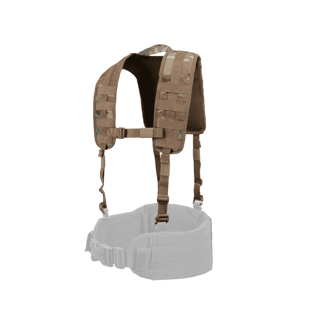 М'які лямки Мультикам для ремінно-плечової системи (РПС) Kiborg Cordura 1000D + 3D-сітка товщиною 3 мм, фото 1