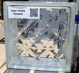 Склоблок Clear Pyramid безкольоровий 190х190х80 мм