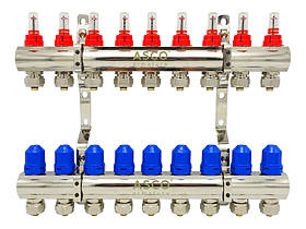 Колекторна група ASCO 1"х3/4" 9 виходів з євроконусами (16х2.0) 1/3
