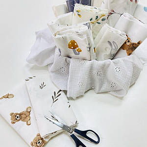 Лоскутки мікс (фланель) на вагу №4