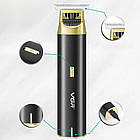 Машинка для стрижки волосся, з 3 насадками, VGR-957 / Бездротова машинка / Тример бездротовий, фото 7