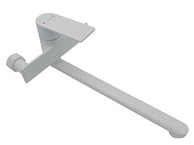 Змішувач для кухонної мийки AIM настінний білий DG01152 (frosted white)