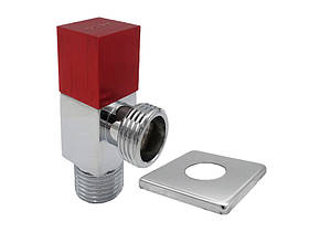 Кран кутовий для сантехприладів ASCO 1/2" х 1/2" хром AS-AV-003