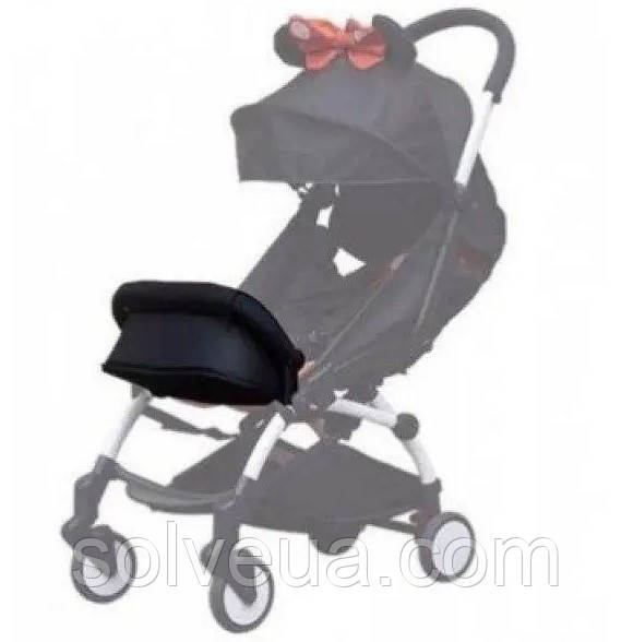 Підніжка закритого типу 16 см для коляски Yoya 175 A+  — кріплення безпосередньо на бампер 100249. solve, фото 1