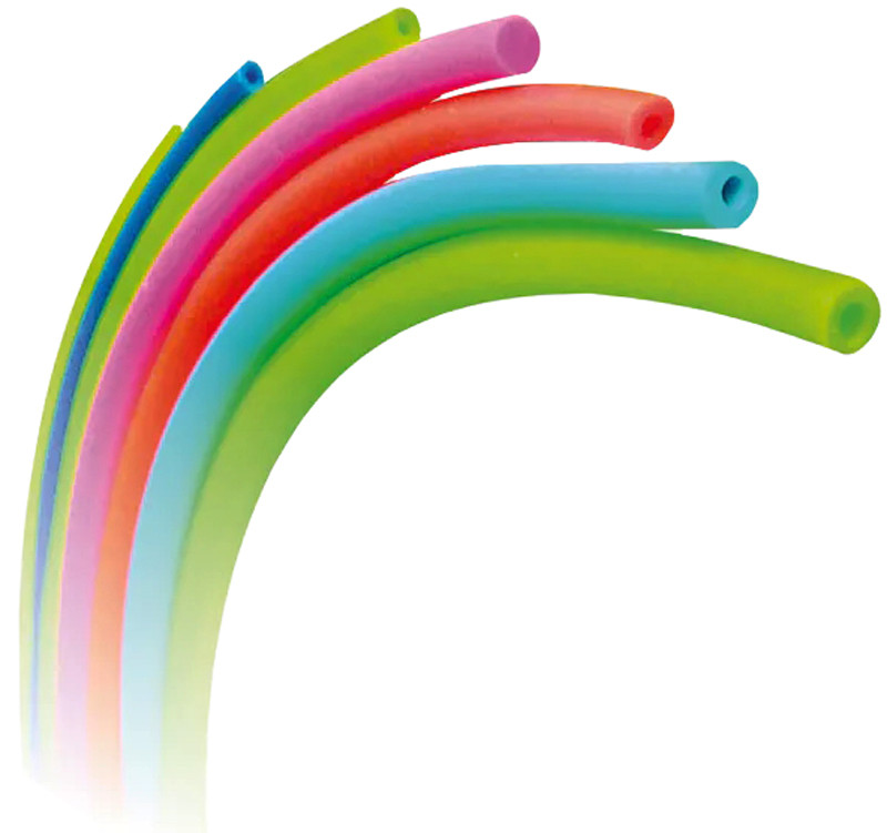 Гумка для рогатки Stonfo 290-8 Light Green Hollow Elastic (світло-зелена) позаш. Ø 7 мм внутрішній. Ø 3 мм