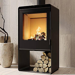 Піч сталева M-Fire Santorini з дровником (12kW)