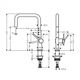 Змішувач для кухні Talis M54 KMU220 хром Hansgrohe (72806000), фото 3