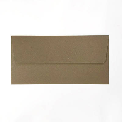 Конверт 220x110 мм, колір тобакко (tobacco), КОМПЛЕКТ 10 шт.