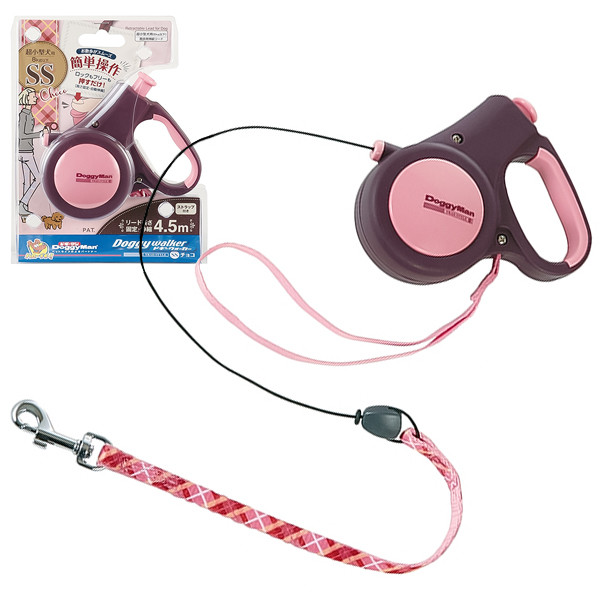 Повідець рулетка DoggyMan Retractable Lead Trad Style SS доггі волкер для собак до 8кг, трос 4.5м