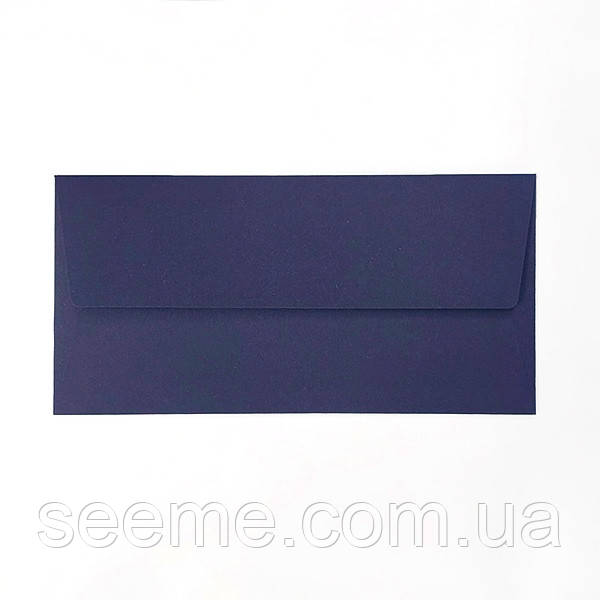 Конверт 220x110 мм, колір темно-синій (navy blue), КОМПЛЕКТ 10 шт.