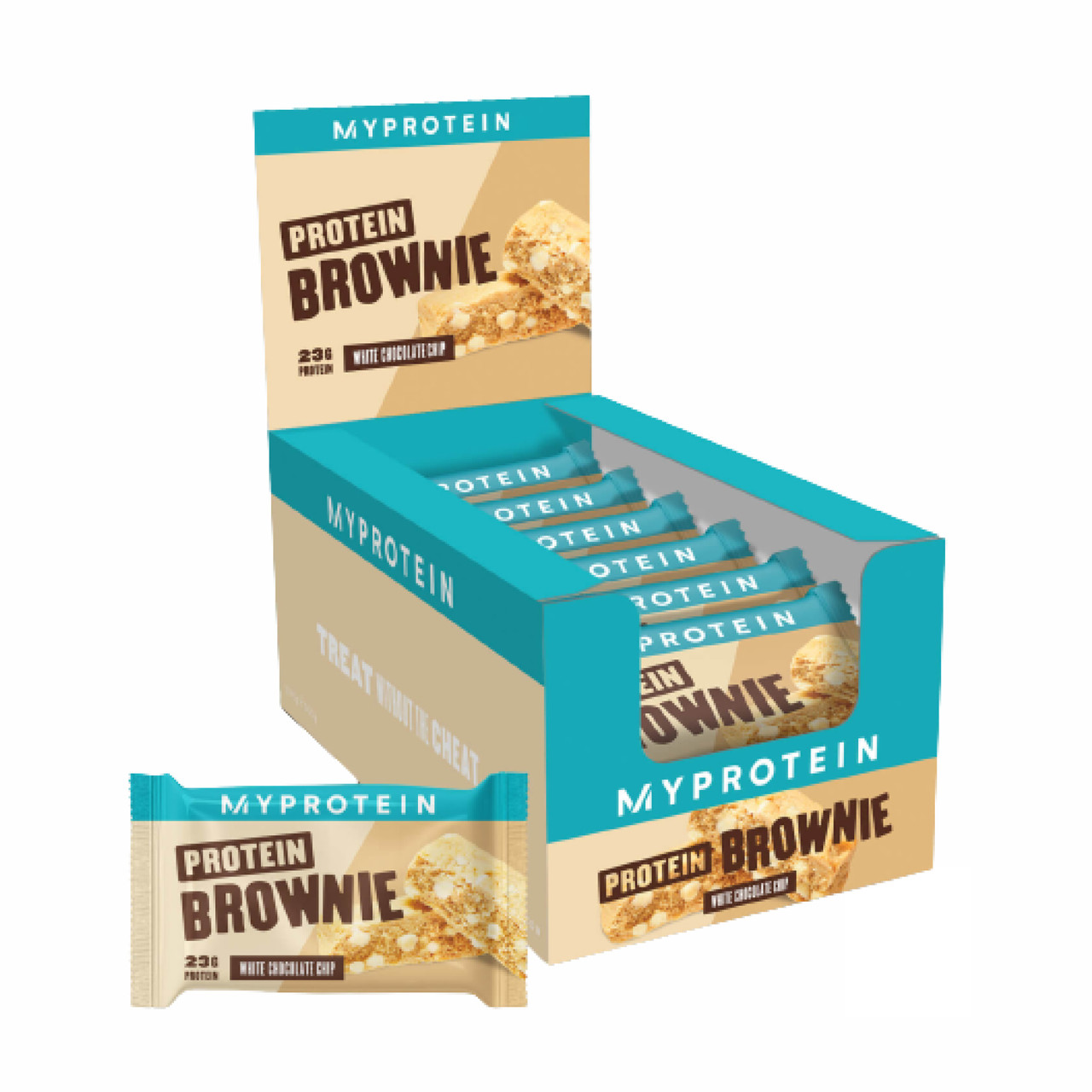 Протеїновий батончик Protein Brownie - 12x75g White Chocolate, фото 1