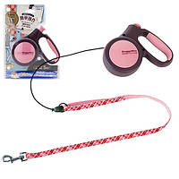 Повідець рулетка DoggyMan Retractable Lead Trad Style M доггі волкер для собак до 20кг, трос 5м