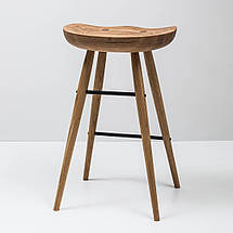 Табурет барний круглий стілець Skat дерев `яний барна табуретка барні стільці стільчики для барної стійки кухні кафе 650 мм, фото 3