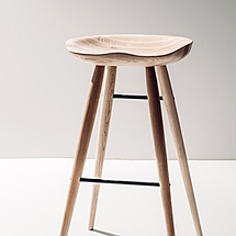 Табурет барний круглий стілець Skat дерев `яний барна табуретка барні стільці стільчики для барної стійки кухні кафе 650 мм, фото 5