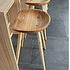 Табурет барний круглий стілець Skat дерев `яний барна табуретка барні стільці стільчики для барної стійки кухні кафе 650 мм, фото 8