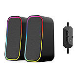 Комп'ютерні колонки Fantech GS304 Groove 2 Modes (Wired, BT) Колір Чорний, фото 4