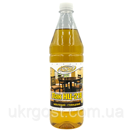 Лак нітроцелюлозний Блеск НЦ-218 глянець 0,74 кг, фото 1