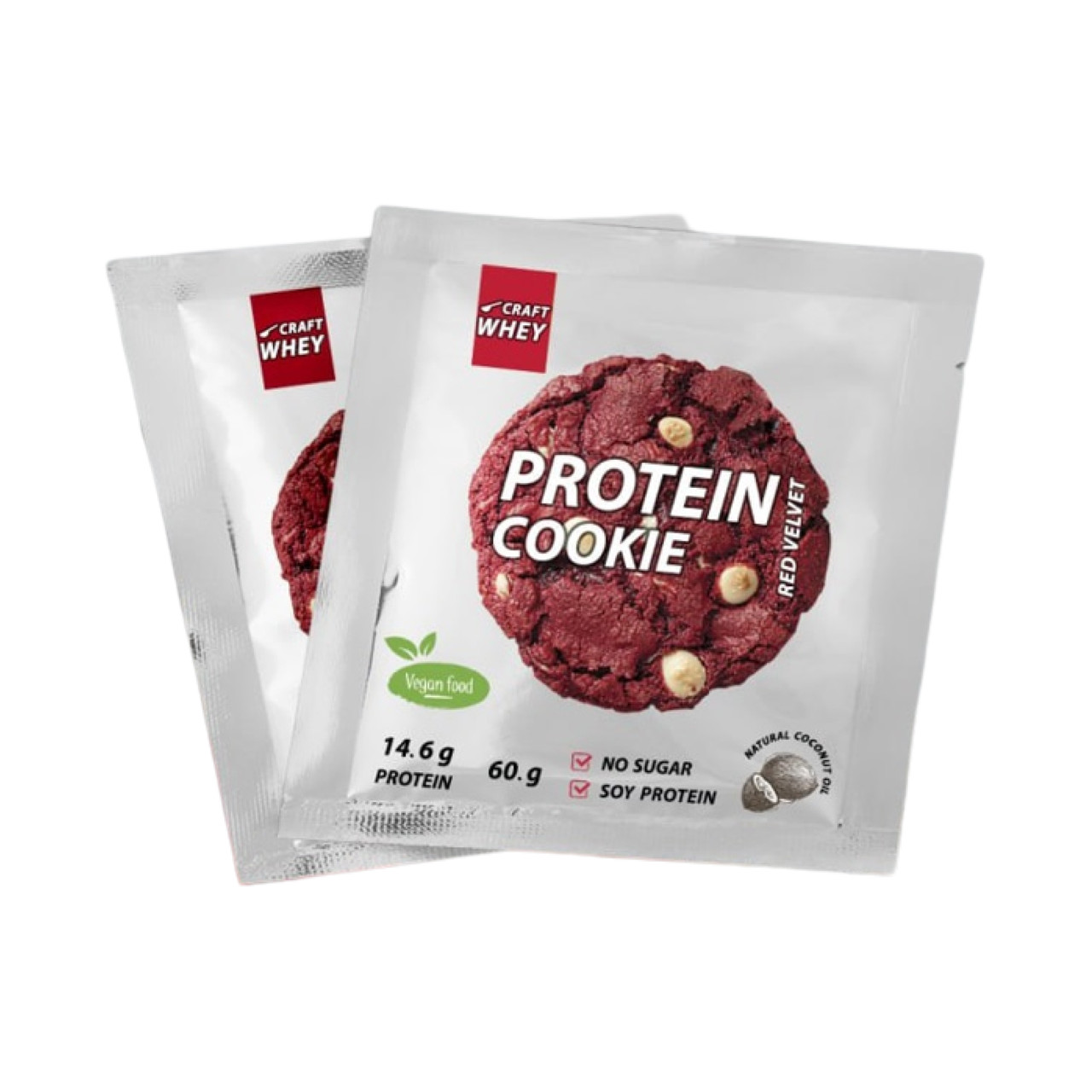 Снек Protein Cookie - 60g Red Velvet (Поштучно), фото 1