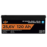 Акумулятор LP LiFePO4 25,6V - 120 Ah (3072Wh) (Smart BMS 100А) з BT пластик для ДБЖ, фото 3