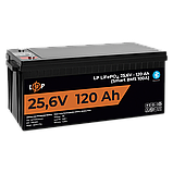 Акумулятор LP LiFePO4 25,6V - 120 Ah (3072Wh) (Smart BMS 100А) з BT пластик для ДБЖ, фото 5