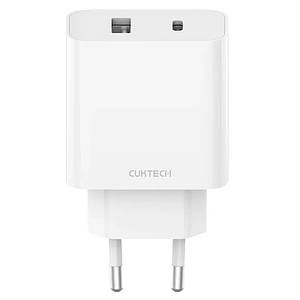 Мережевий зарядний пристрій Xiaomi CUKTECH A19 EU 30W Charger (Type-A + Type-C) White