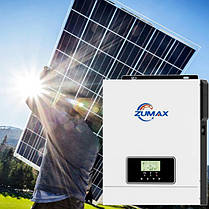 Вигідна пропозиція! Гібридний інвертор Zumax 3000W Сонячна панель 615Вт. Найкраща ціна!, фото 3