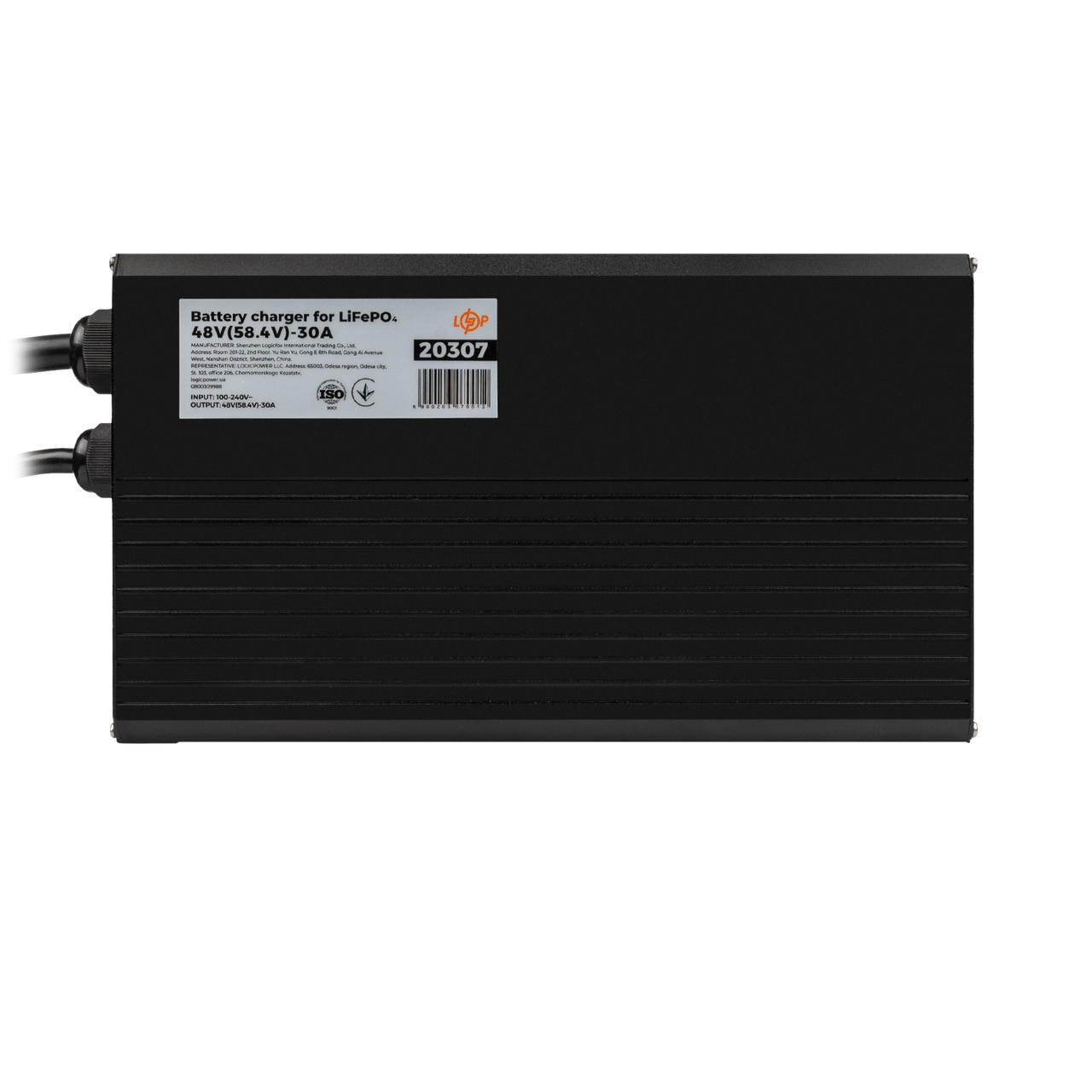 Зарядний пристрій для акумуляторів LiFePO4 48V (58.4V)-30A-1440W-LED