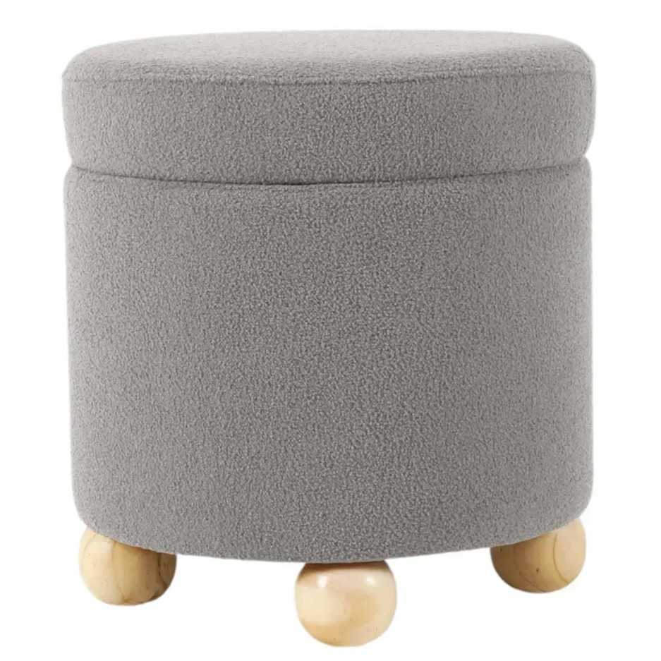 Пуф Piano 41х41х44 см різних кольорів із дерев'яними ніжками та нішею ТМ Mille