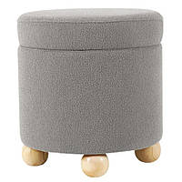 Пуф Piano 41х41х44 см різних кольорів із дерев'яними ніжками та нішею ТМ Mille