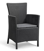 Комплект садових меблів Keter Rosario balcony set, графіт - прохолодний сірий, фото 2