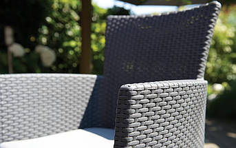 Комплект садових меблів Keter Rosario balcony set, графіт - прохолодний сірий, фото 5