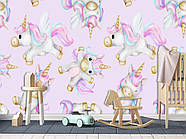 Самоклеючі плівка Oracal, декор для дитячої кімнати "Сором'язливі єдиноріжки", фото 3