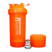 Shaker with containers 3 in 1 - 600ml Orange