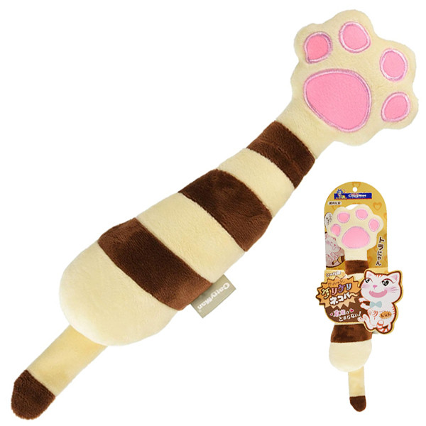 Коричнева лапа шурхотлива CattyMan Kick Toy Brown кеттімен іграшка для котів