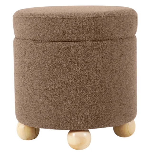 Пуф с деревянными ножками — компактный мягкий пуфик для дома Пуф Piano 41х41х44 см разных цветов с деревянными ножками и нишей