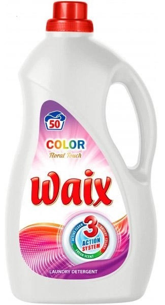 Рідкий засіб для прання кольорових тканин Waix Floral Touch 3000 мл 50 прань