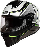 Мотошолом Origine Dinamo Galaxy White - Black - Matt