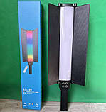 Лампа відеосвітло LED LS-188 RGB Stick Lamp зі шторками, фото 6