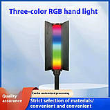 Лампа відеосвітло LED LS-188 RGB Stick Lamp зі шторками, фото 7