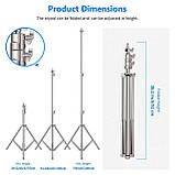 Стійка-штатив для фотообладнання Profi-light SSBK-260 навантаження до 5 кг, фото 5