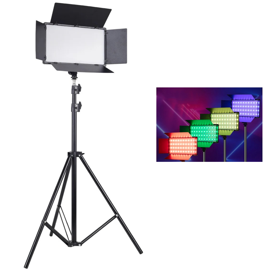 Професійне відеосвітло Varicolor PRO LED U800+ RGB (3200-5600 K) з мережевим адаптером + Штатив