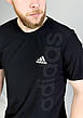 Спортивна футболка Адіас чоловіча біла футболка Adidas, фото 7