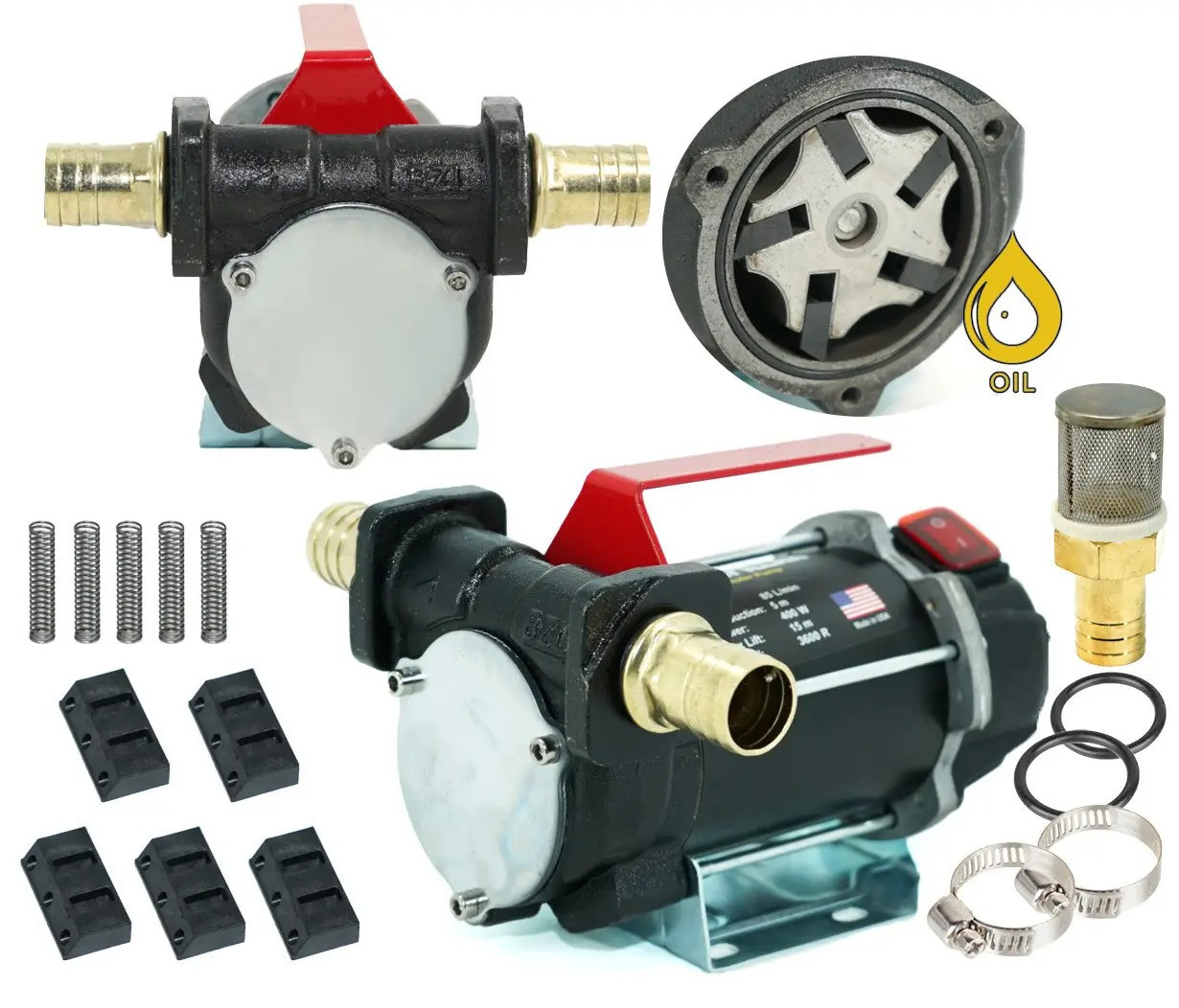 Насос для перекачування палива, дизель 24V Caterpillar CAT0307, фото 1