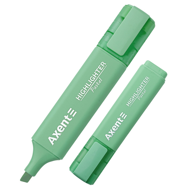 Маркер текстовий Axent  Highlighter 2537-18, 1-5 мм, клиноподібний, пастель м'ятний