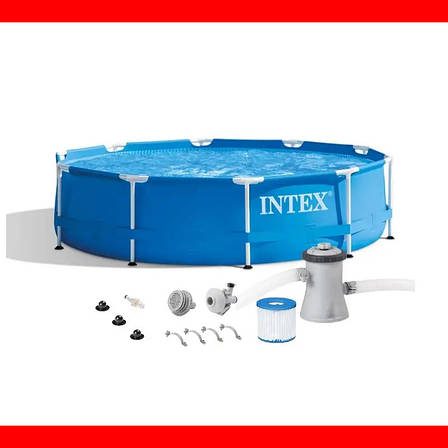 Каркасний басейн Intex 28202 (305x76 см) (Картріджний фільтр-насос 1 250 л/год), фото 1